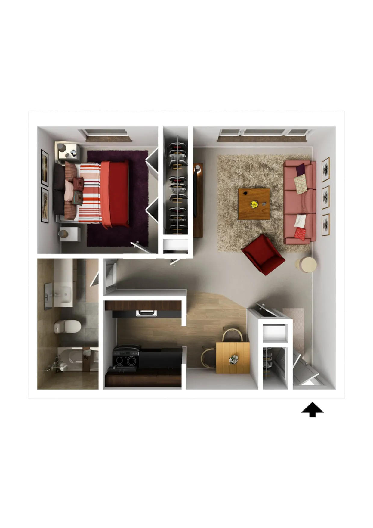 One Bedroom Apartment