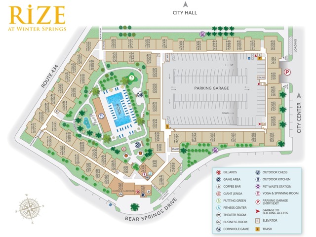 Rize at Winter Springs Site Map