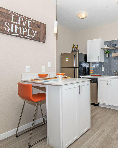 Parker Flats at Old Town Apartments Gallerie Model Kitchen Interior