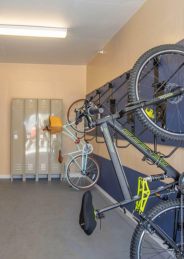 Parker Flats Apartments Bike and Equipment Locker Storage