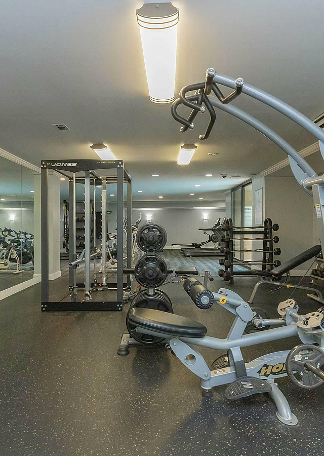 Whitestone at Landmark Apartments Fully Equipped Fitness Center