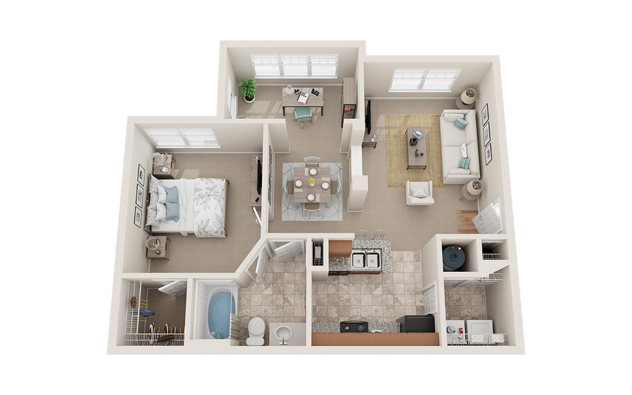 View at Legacy Oaks 1A Deluxe Floor Plan