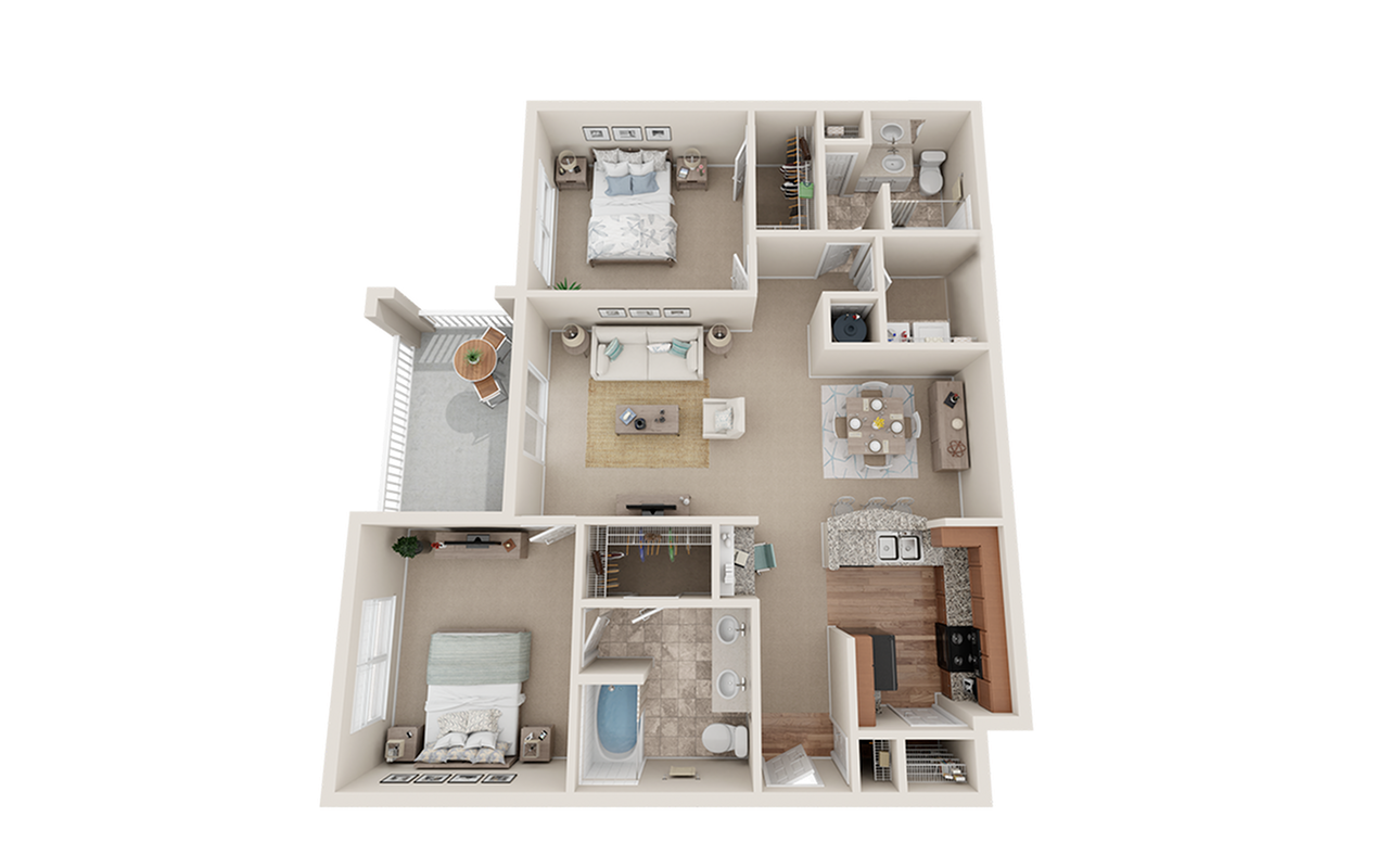 View at Legacy Oaks 2D Deluxe Floor Plan