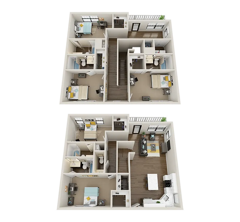 The Collective at Clemson 5x5.5 Premium Floor Plan