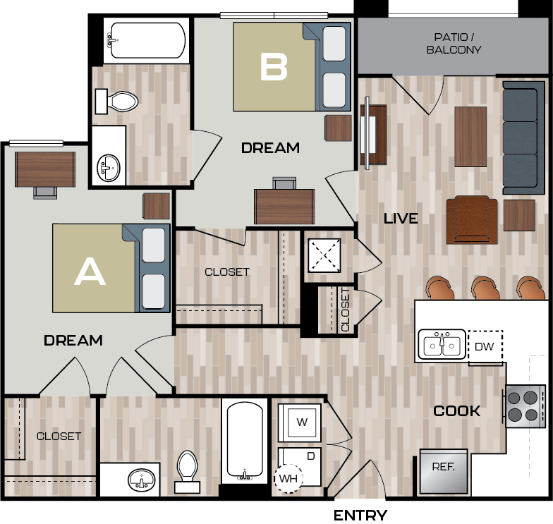 B1 2 Bed Apartment East Village
