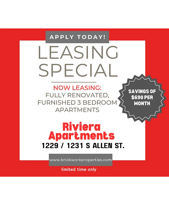Lease Today for an Excellent Savings!