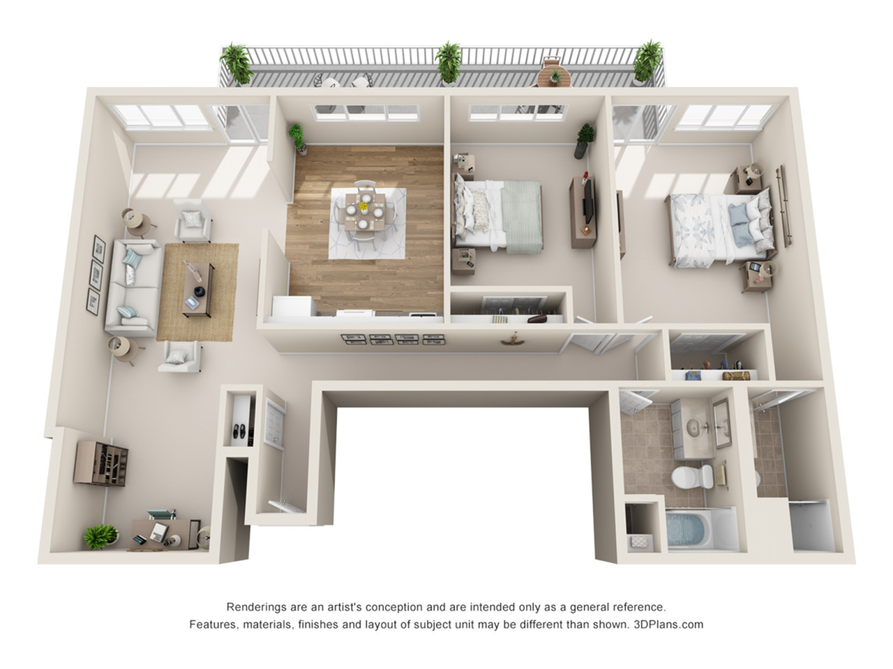 2 Bed