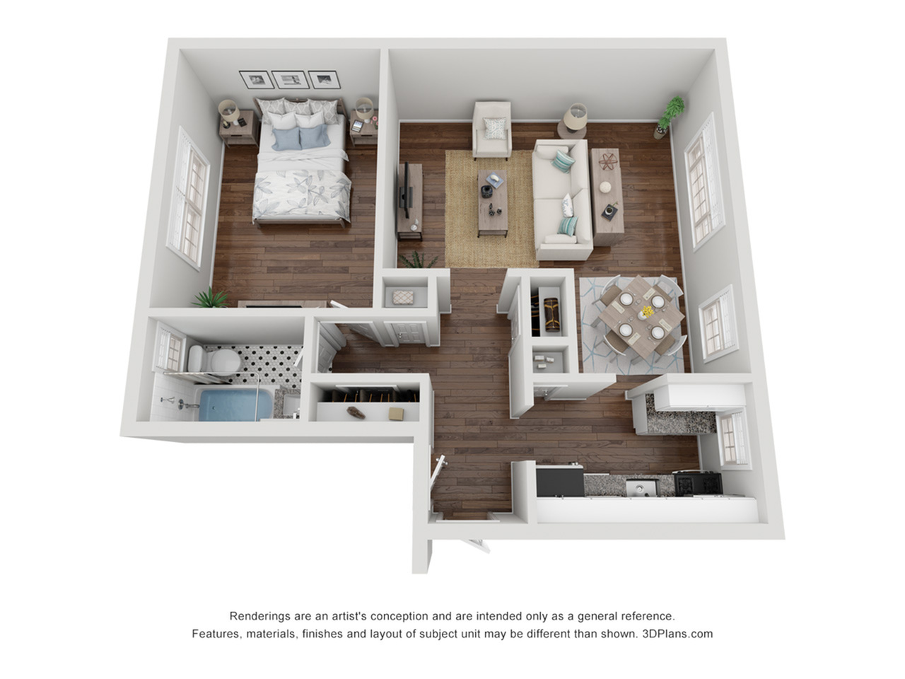 The Wynnewood_A2_1x1_694SF