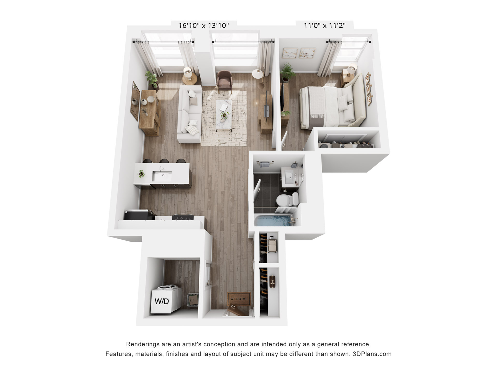 1 Bedroom + den
