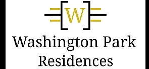 Elegant logo design for Washington Park Residences featuring bold typography and stylish lines.