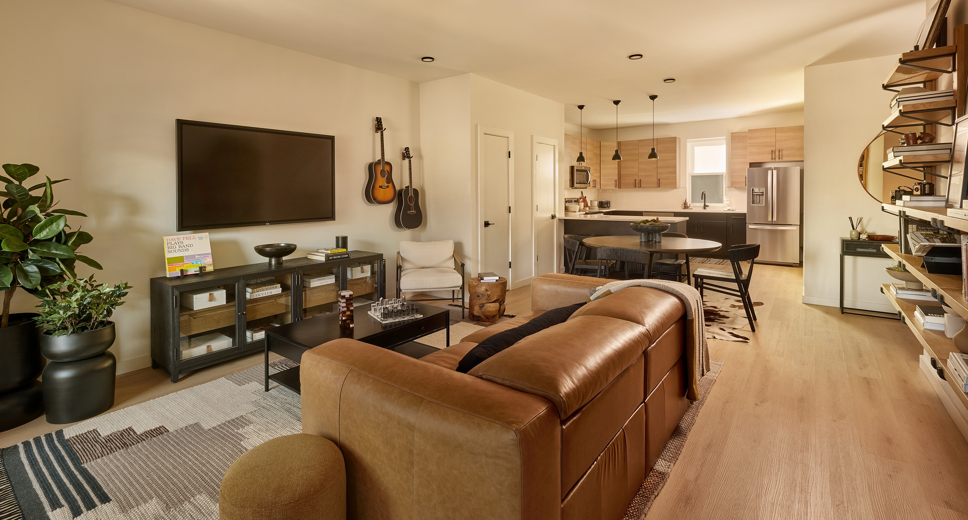 WeHo Nashville townhomes for rent with open concept living.