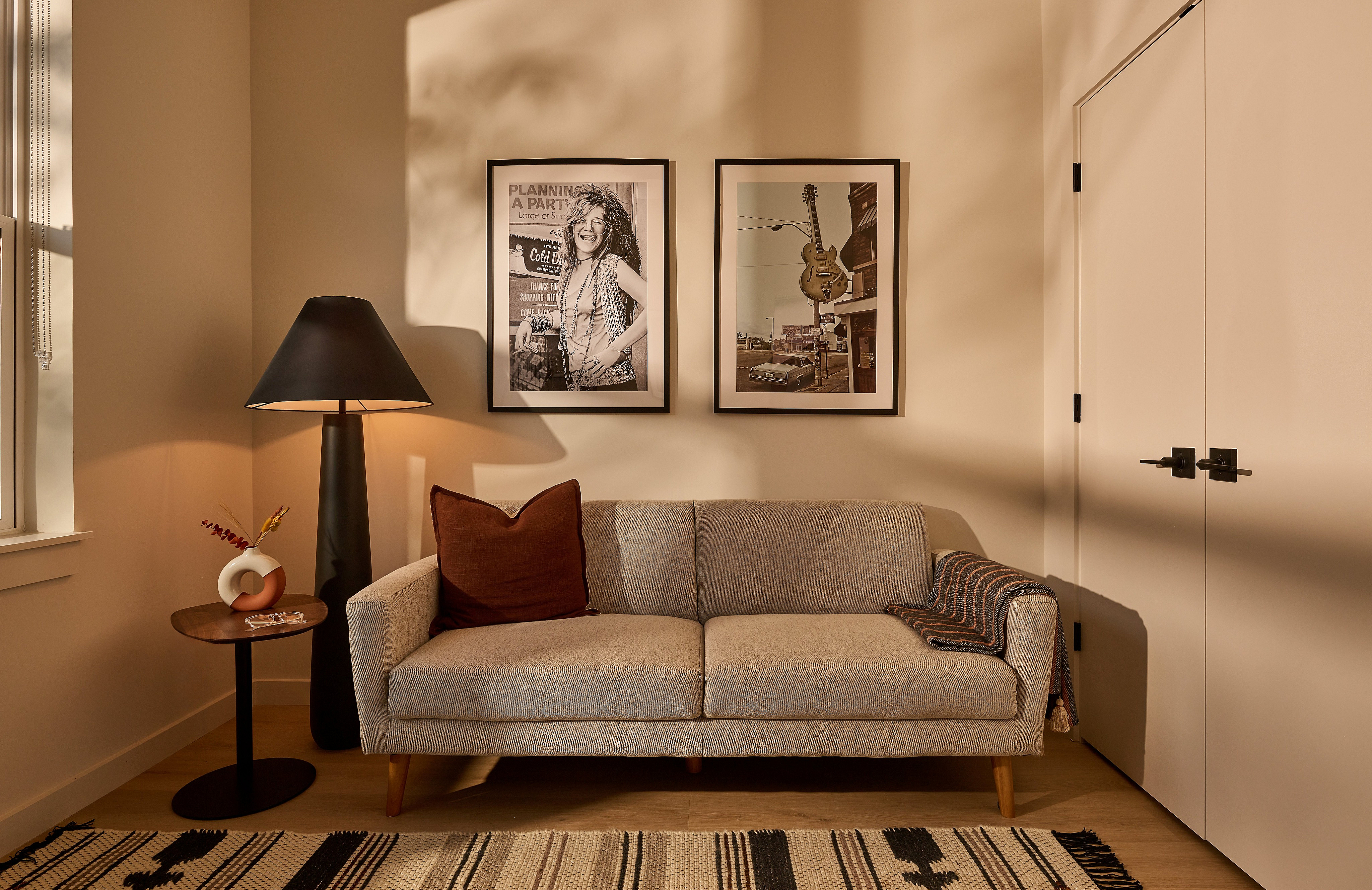 WeHo Nashville townhomes for rent with a separate guest bedroom.