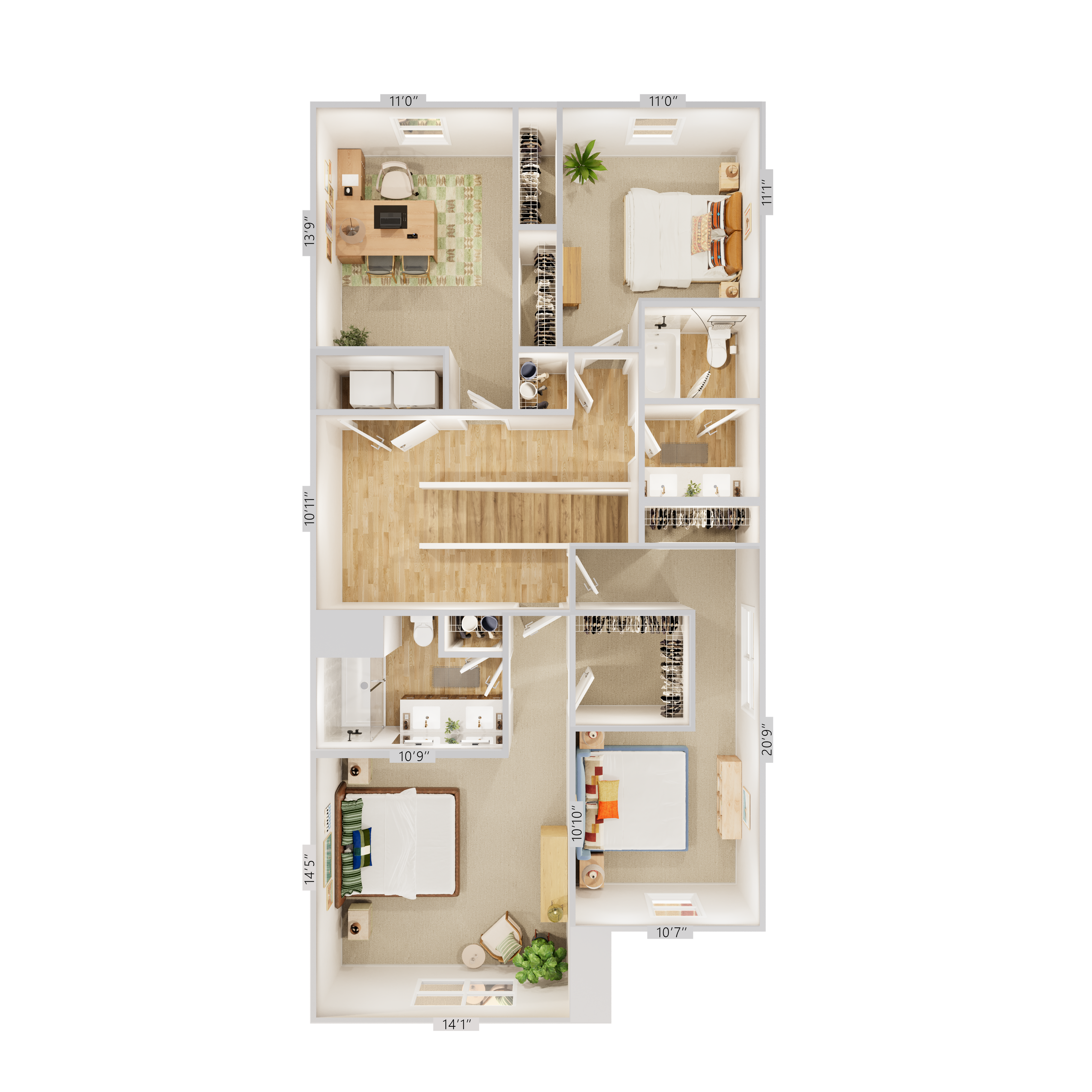 Ascent 4 x 2.5 A L2 (interior units)