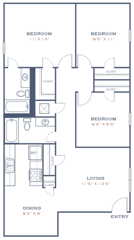 C1 - 3BD, 2BA - 1110SF