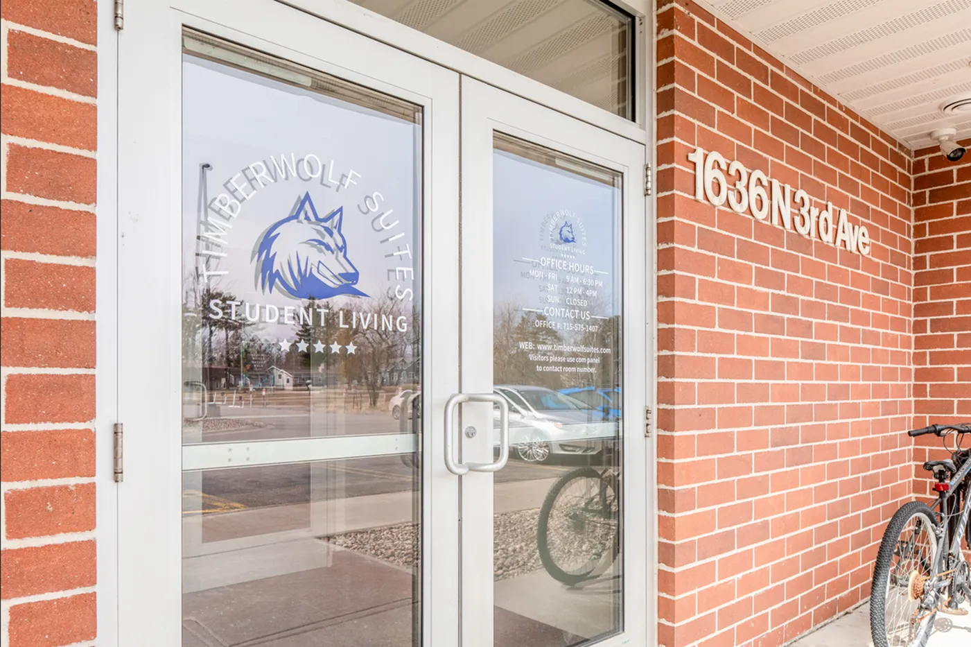 Entrance to Leasing Office at Timberwolf Suites Student Living