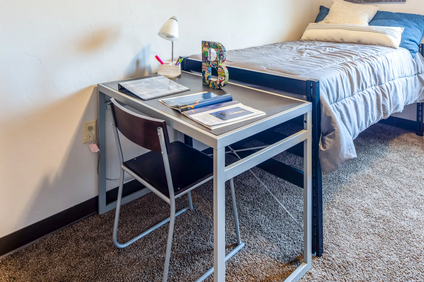 study desk at Timberwolf Suites Student Living