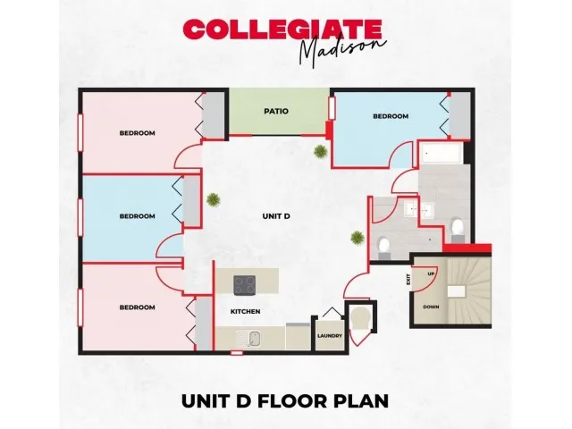 4 Bedroom 2 Bath - Style D