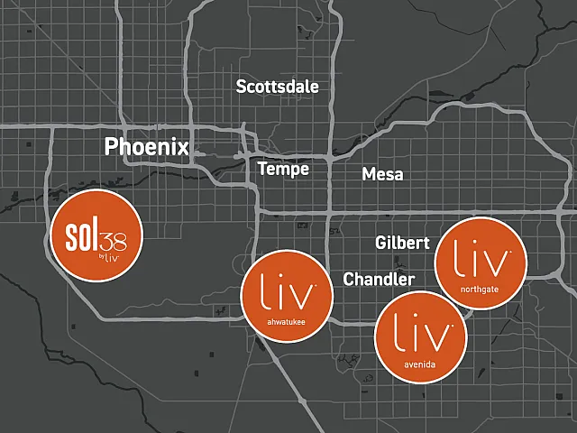 Liv Communities Map