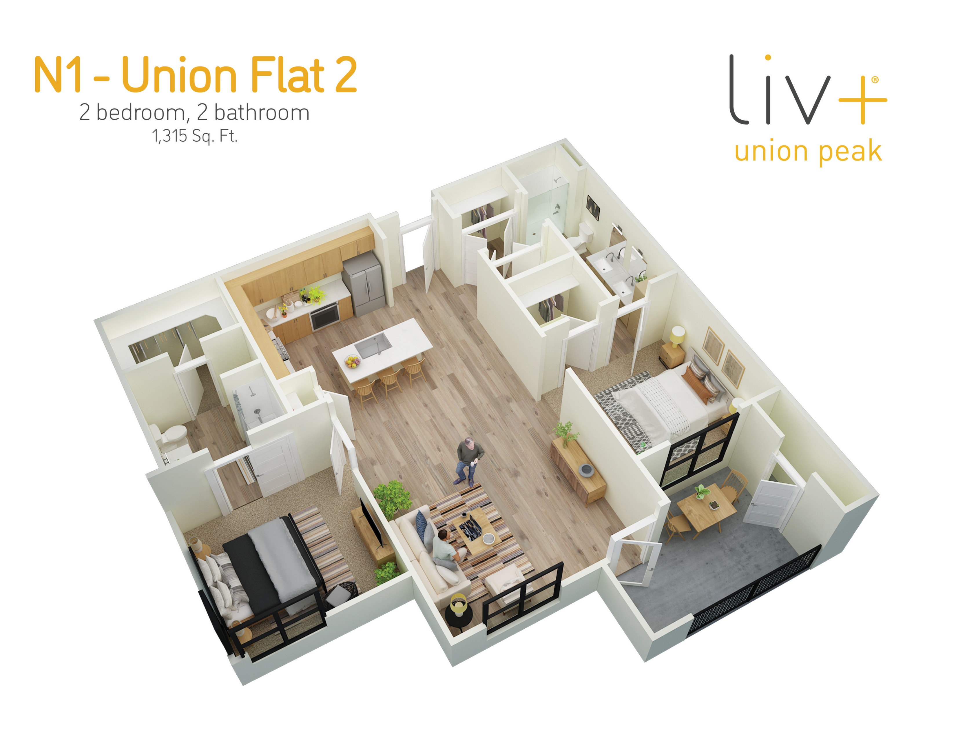 Union Flat 2 Floor Plan
