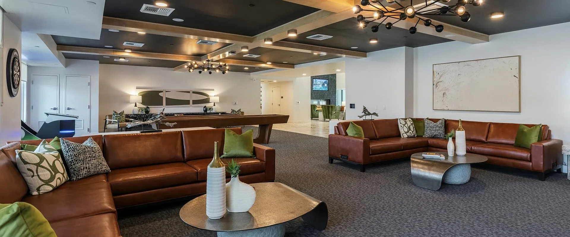 Tastefuly decorated lounge with comfortable seating | Liv+ Union Peak | Phoenix, Arizona