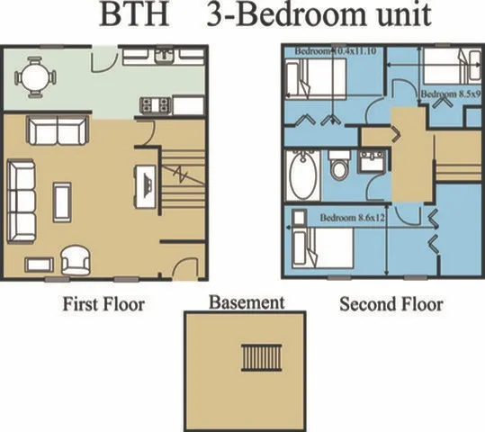3 Bed TH Floor Plan