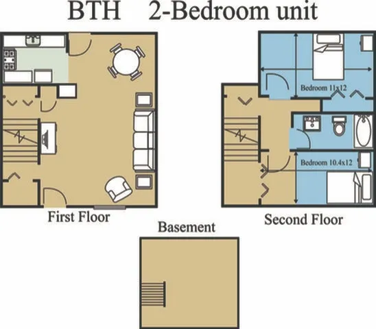 2 Bed TH Floor Plan