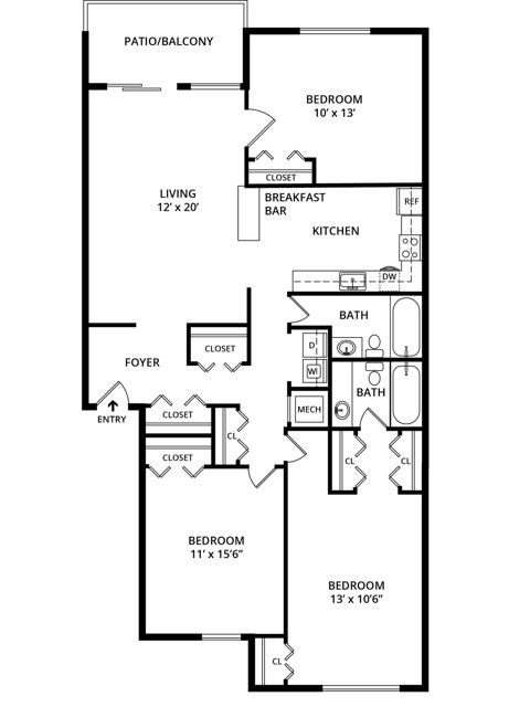 3 Bedroom 2 Bathroom