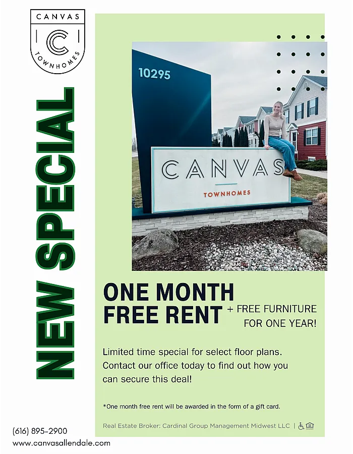 One Month Free Rent as a Gift Card + Waived Furniture Fee For a Year!