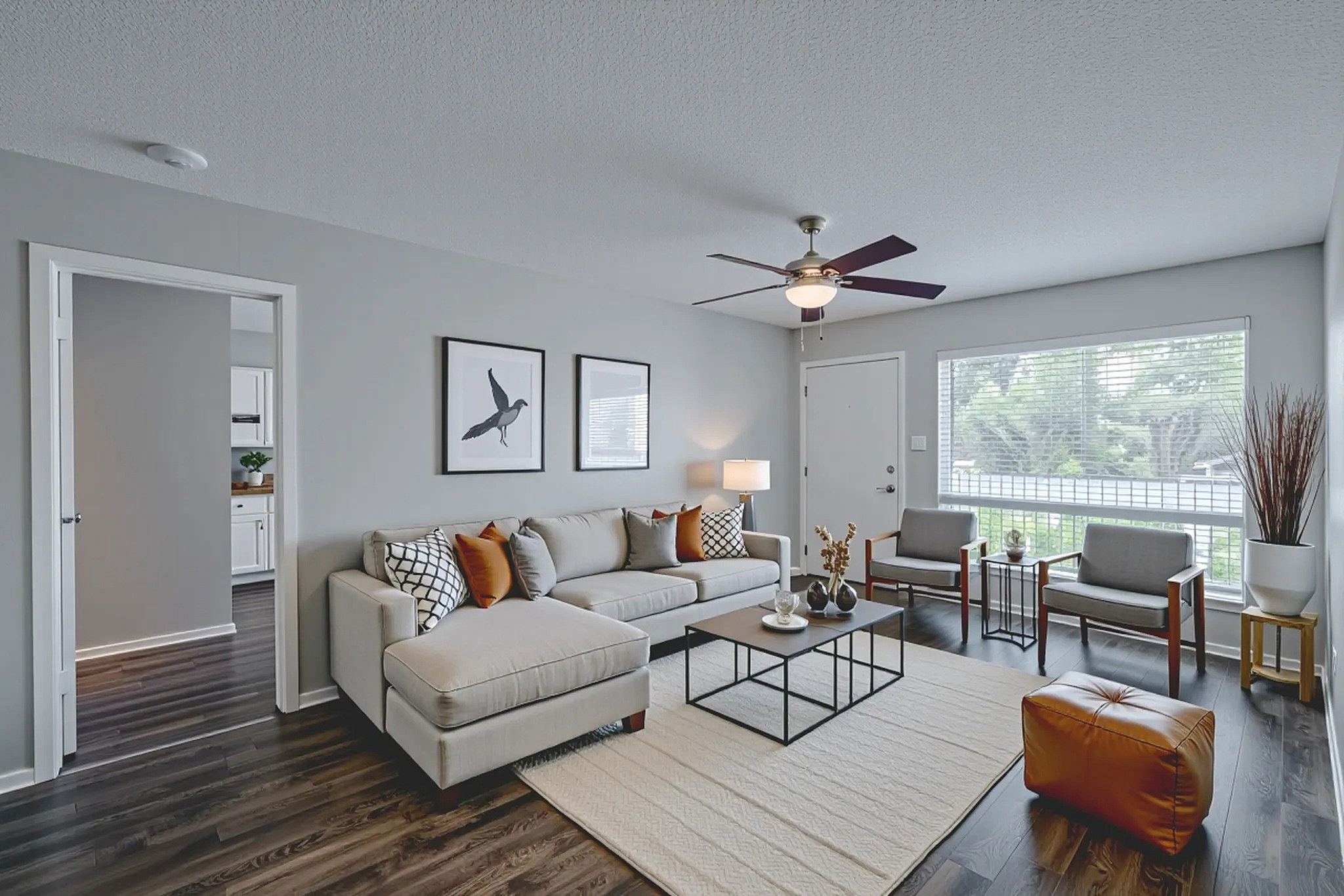 Establishment Living Room Staged