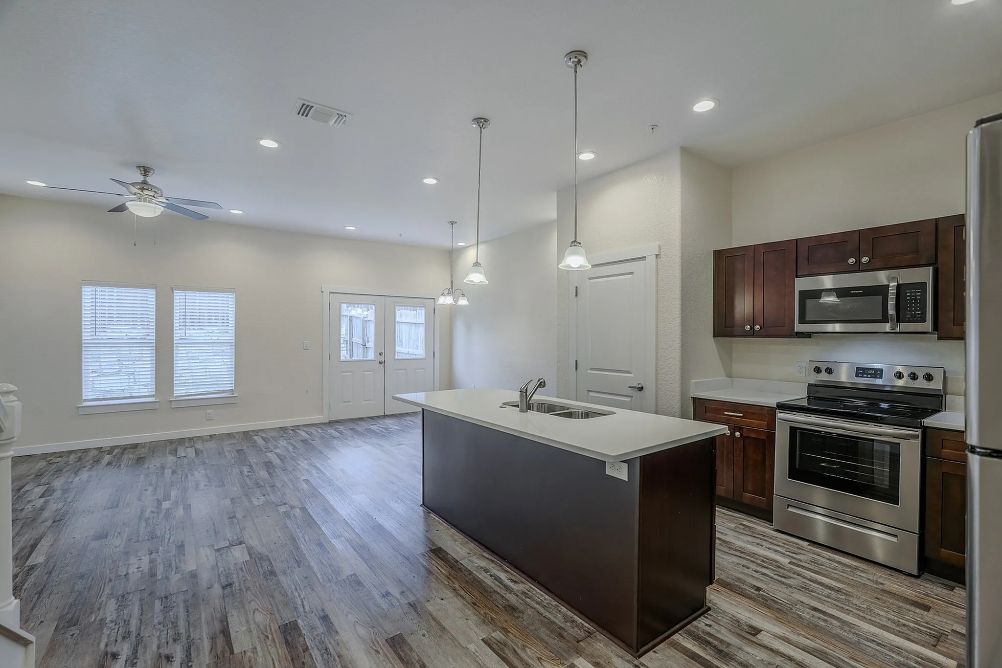 Belcara Luxury Townhomes Kitchen & Living Room