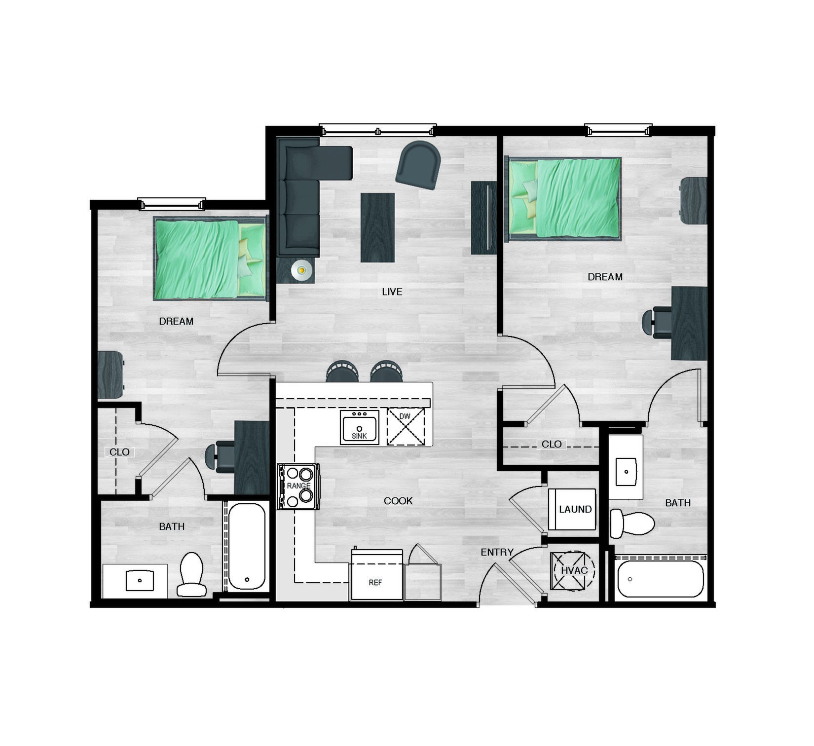 b4 two bedroom