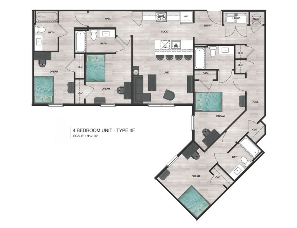 D5 4 Bedroom