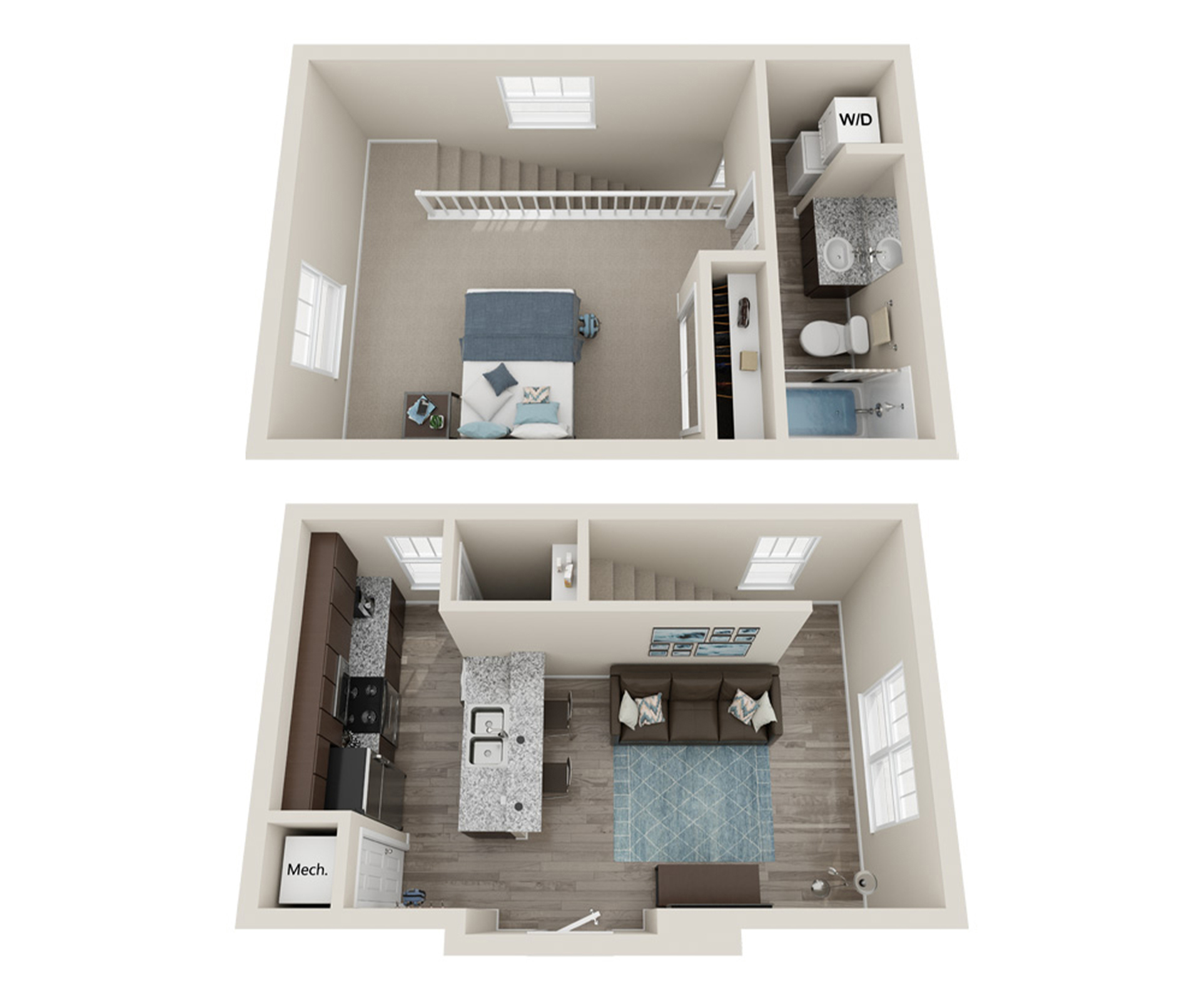1x1 Townhome Combined