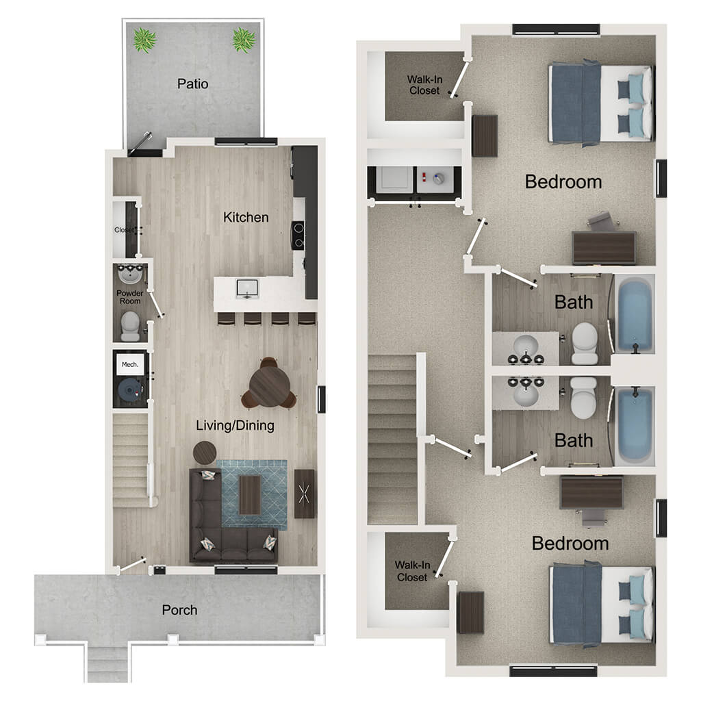 2BR/2.5BA - Hampton B