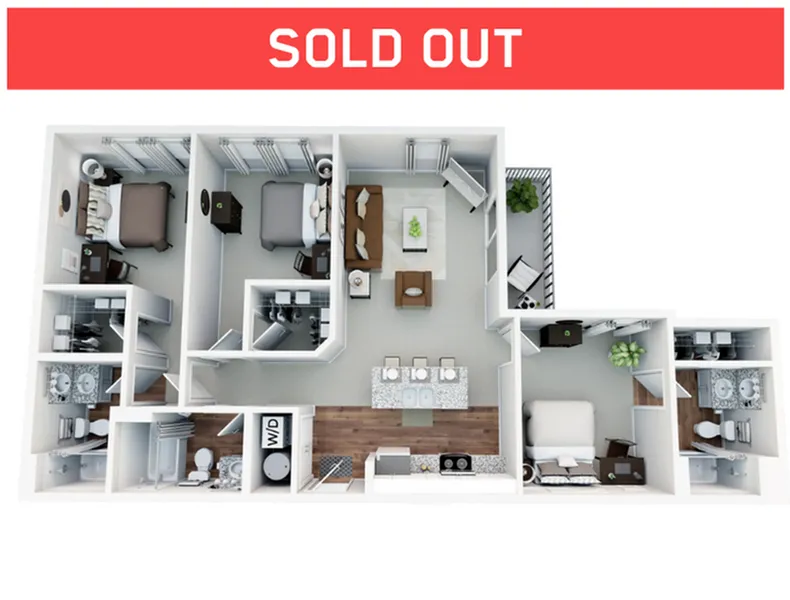 3 bed