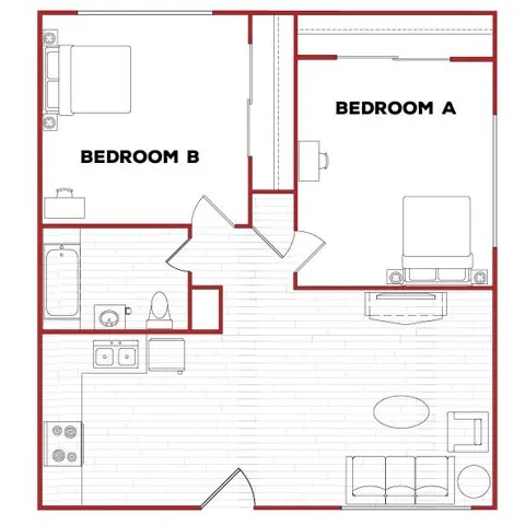 2BR/1BA - D Phase 2