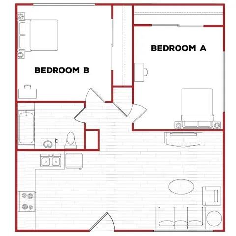 2BR/1BA - U Phase 2
