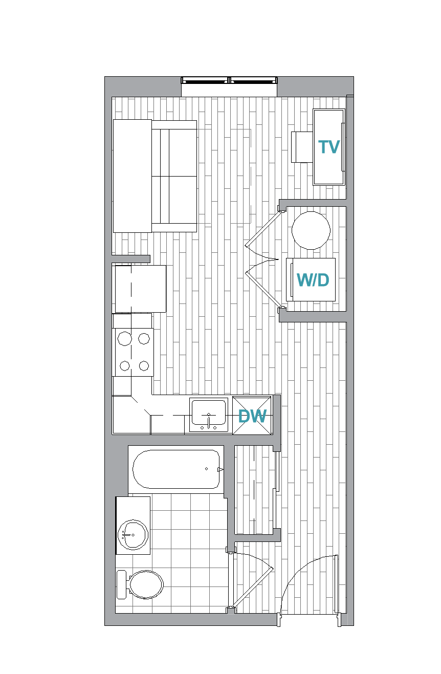 Studio Aerial floor plan