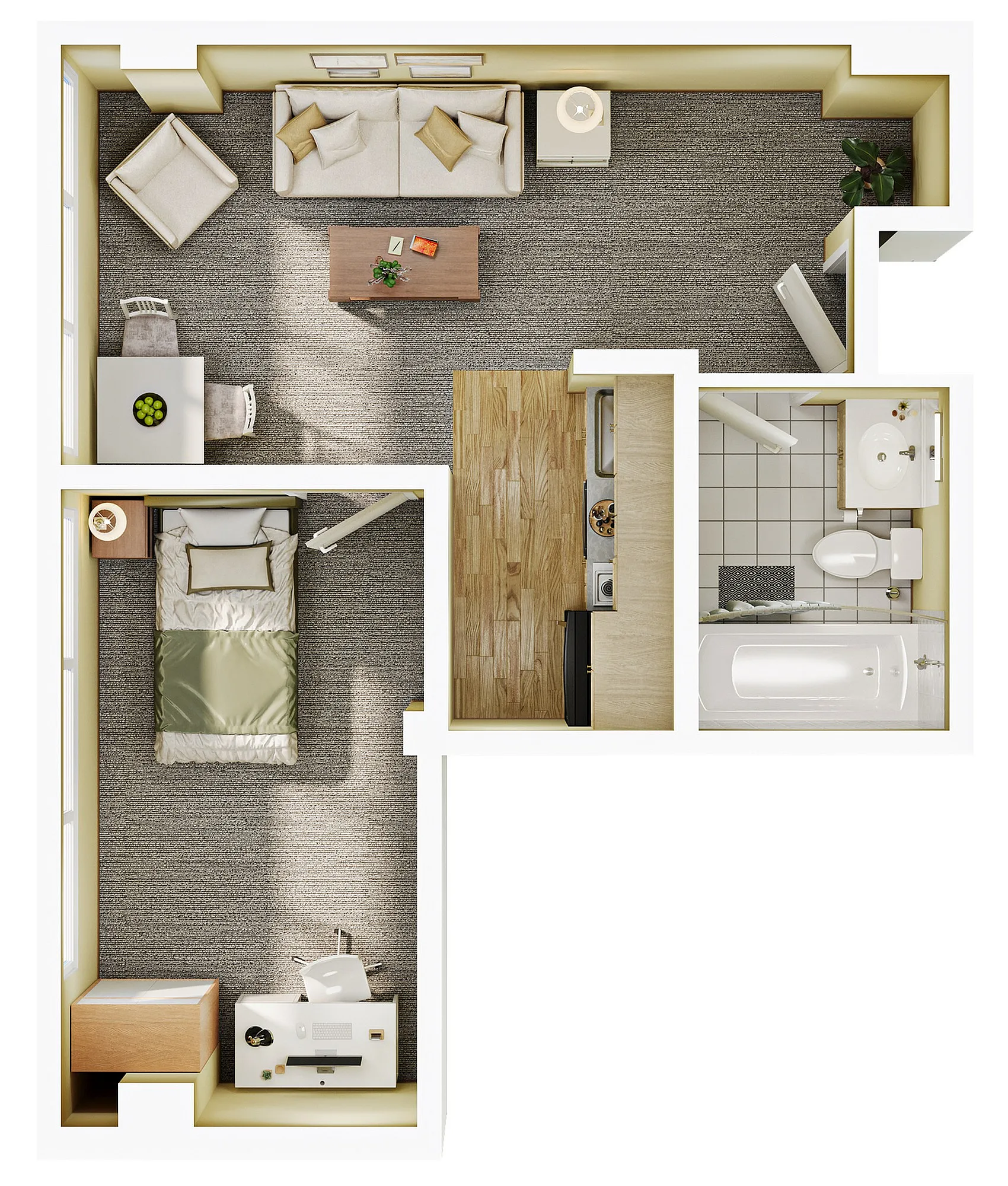 1BR/1BA - A4
