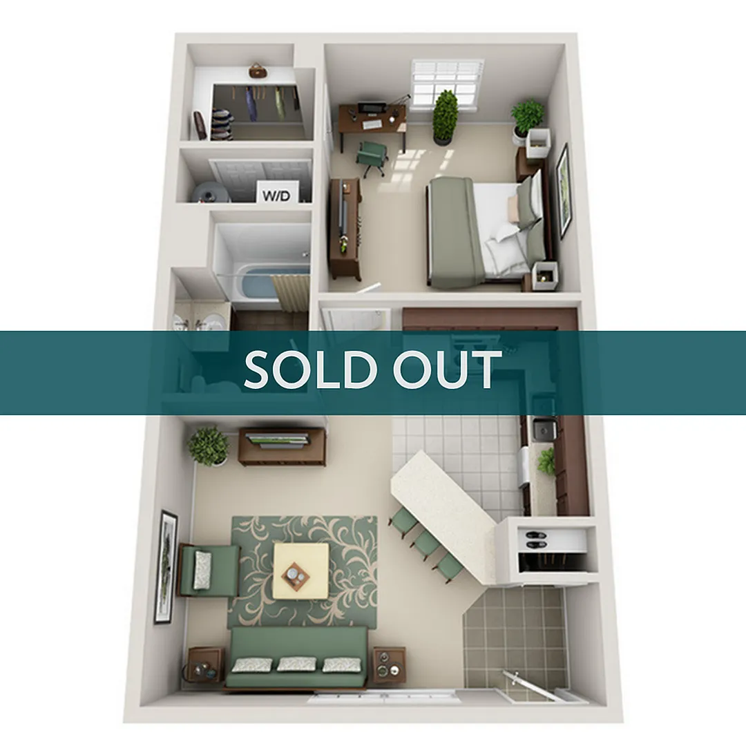 1x1 UNFURNISHED SOLD OUT