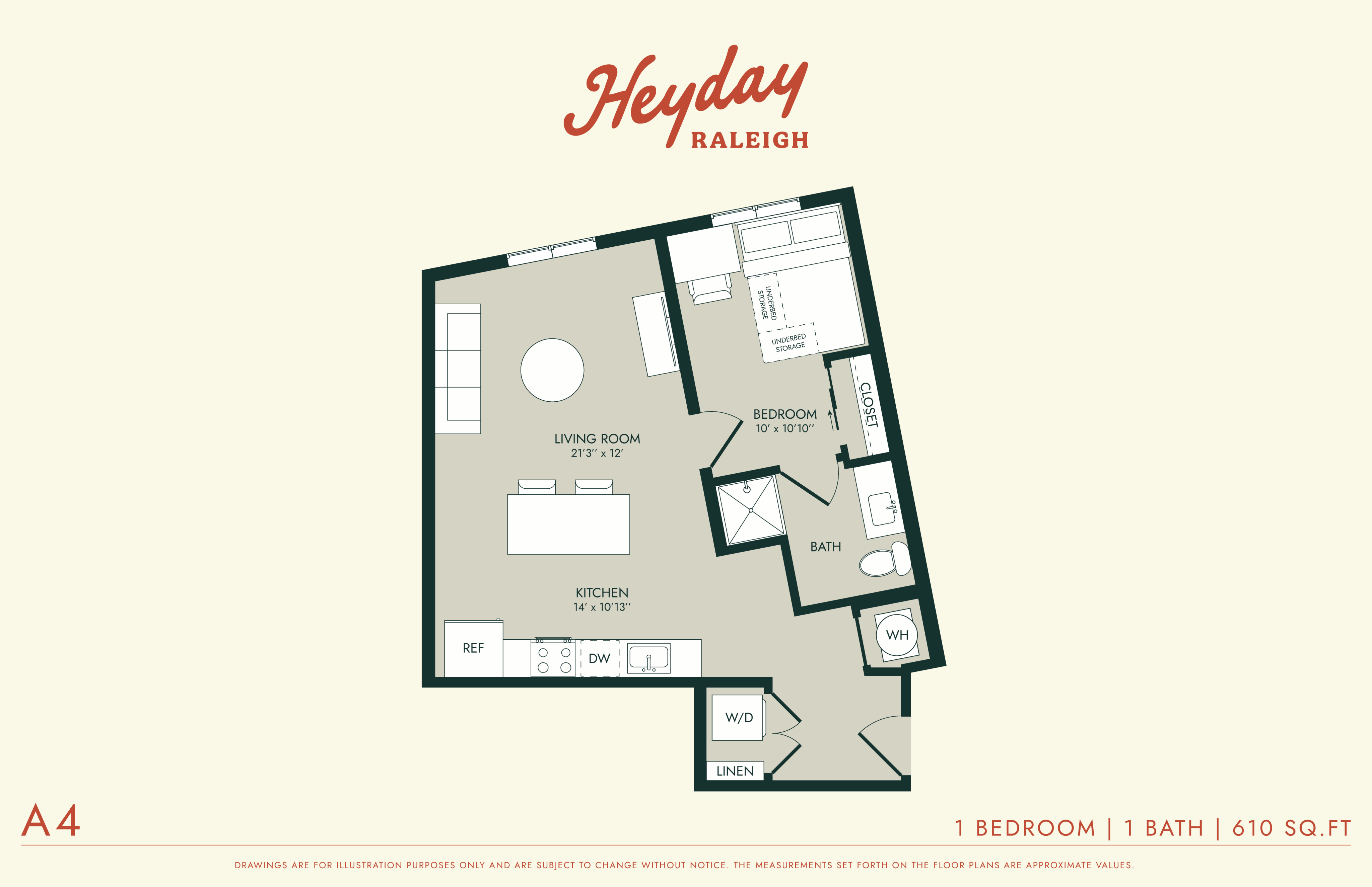 HeyDay Raleigh - A4 Floorplan