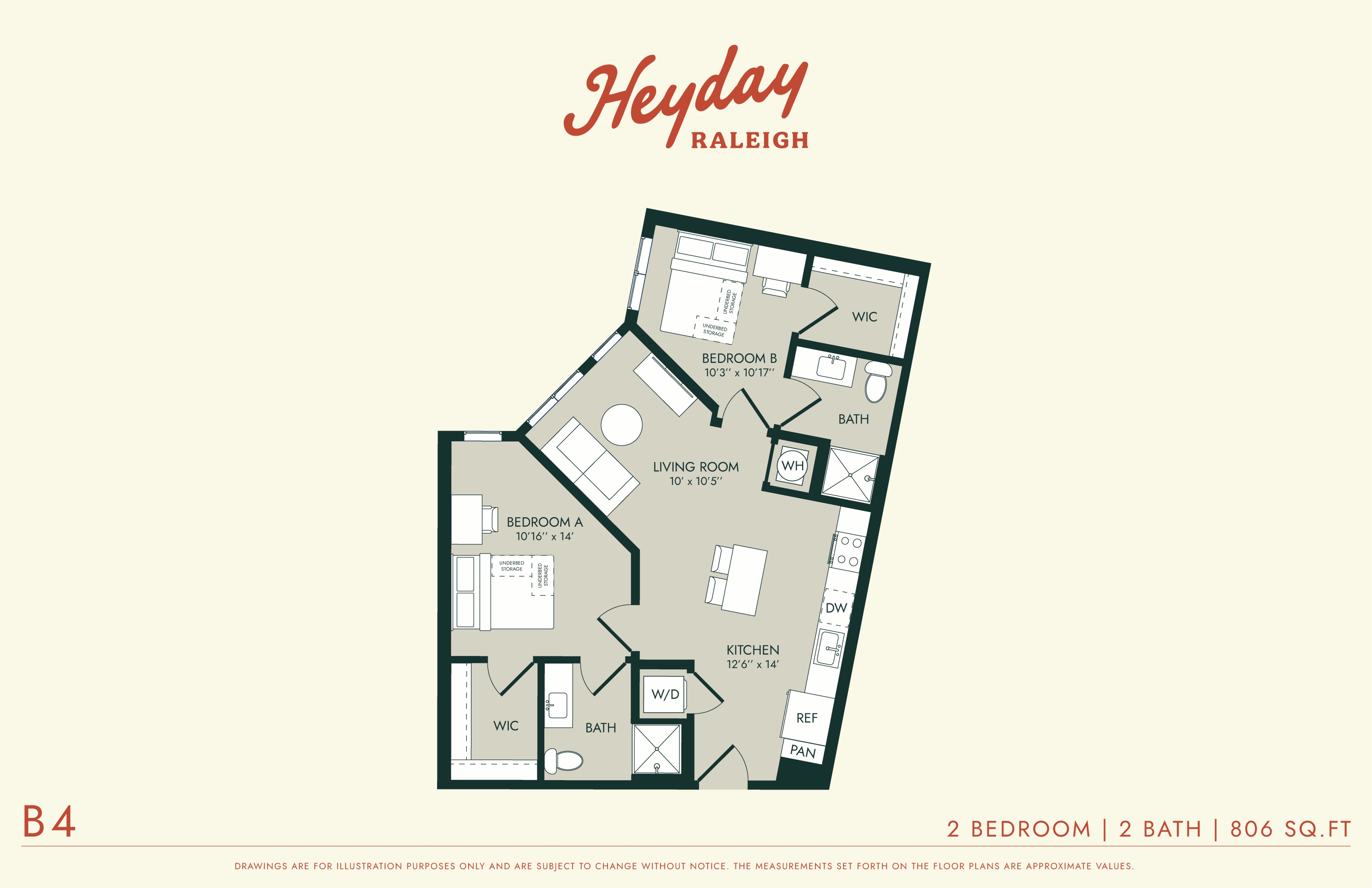 HeyDay Raleigh - B4 Floorplan