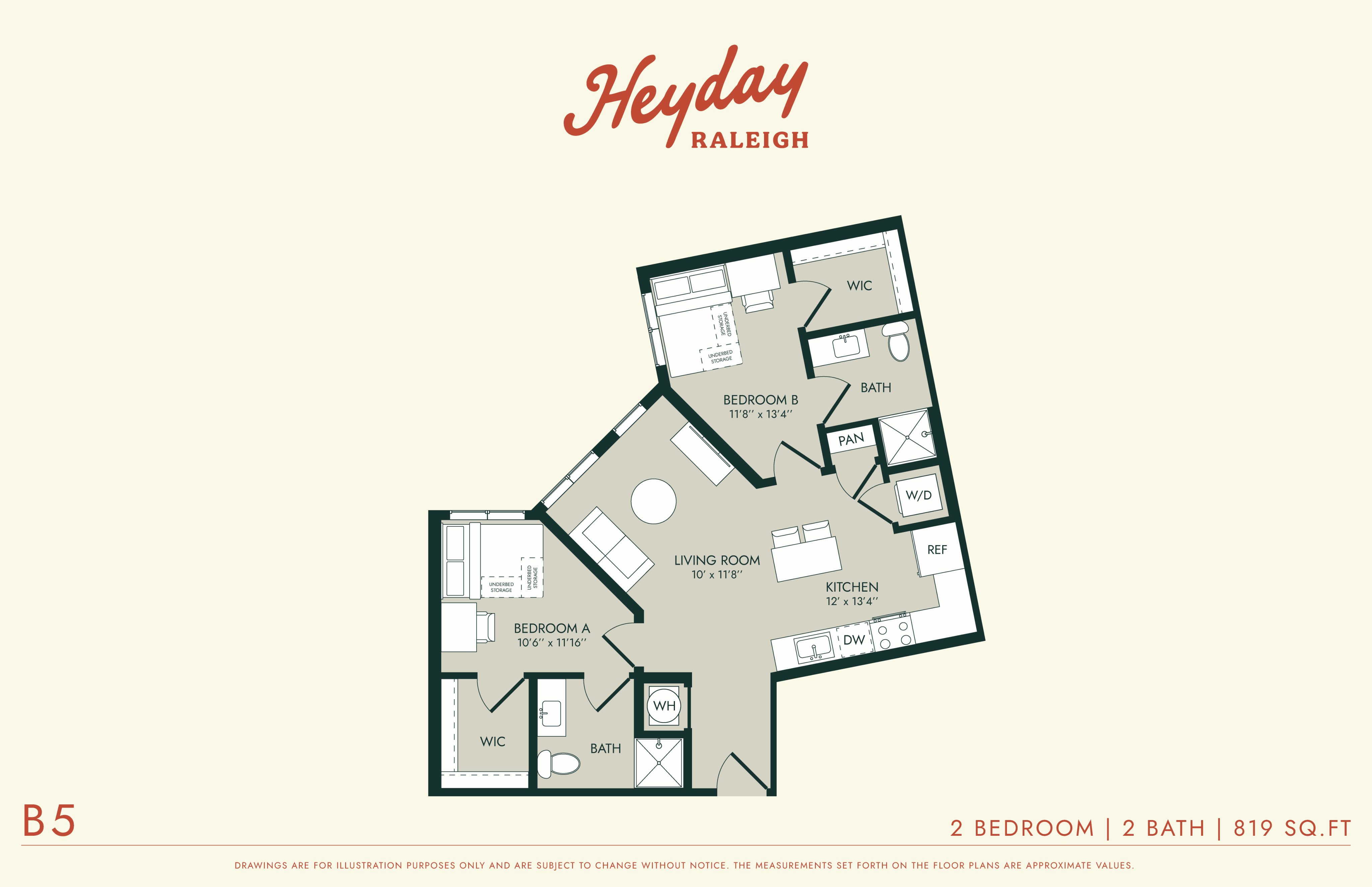 HeyDay Raleigh - B5 Floorplan