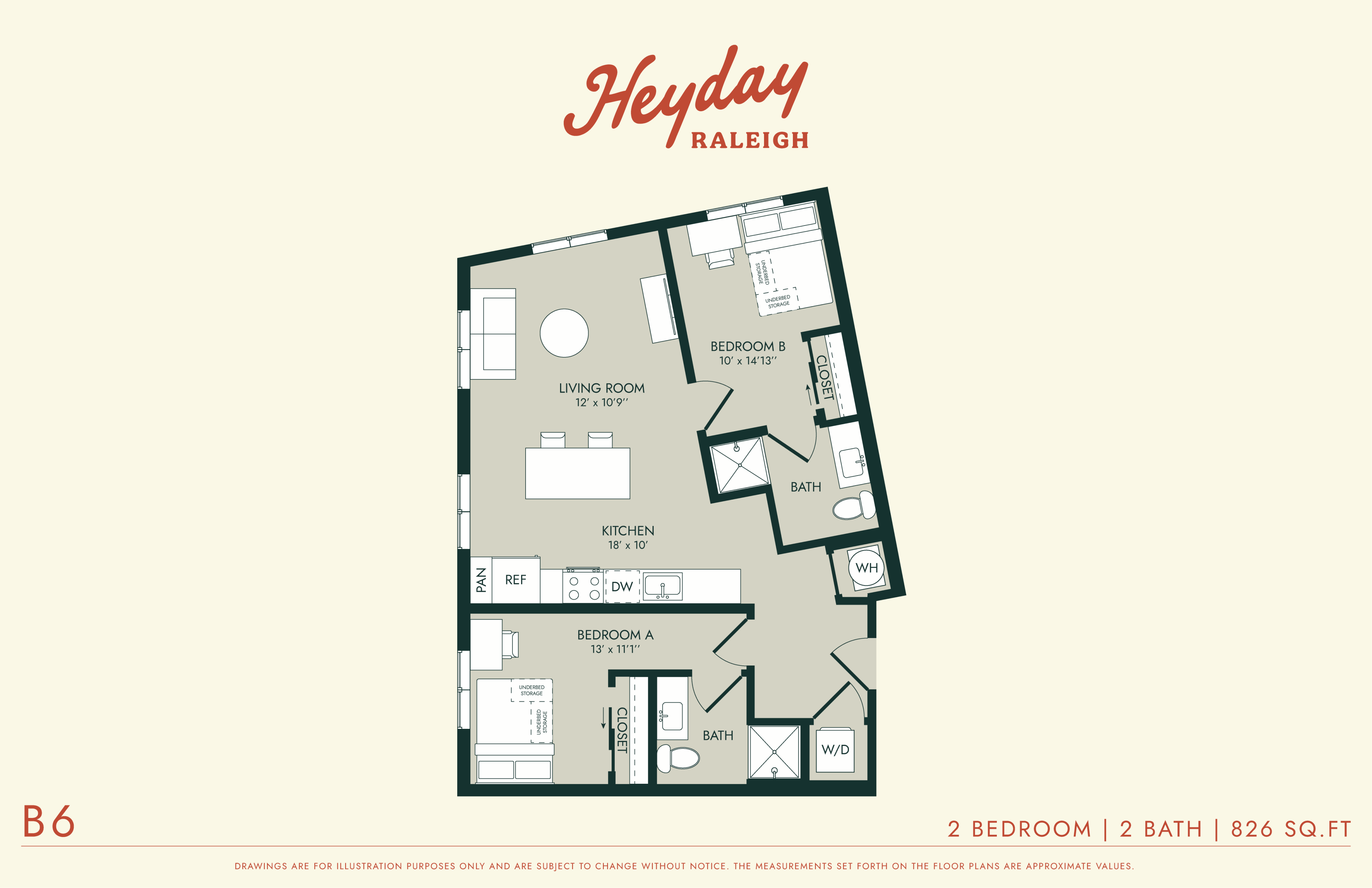 HeyDay Raleigh - B6 Floorplan
