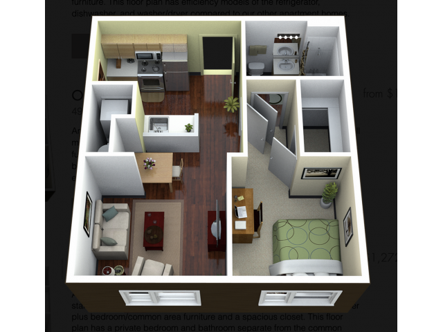 1BR/1BA