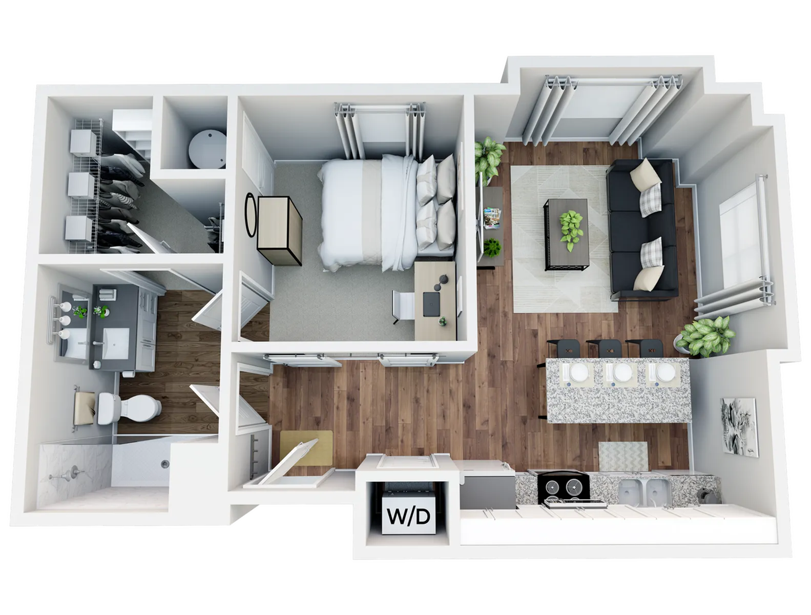 StateHouse Highline on 9th Kirchner 3D Furnished