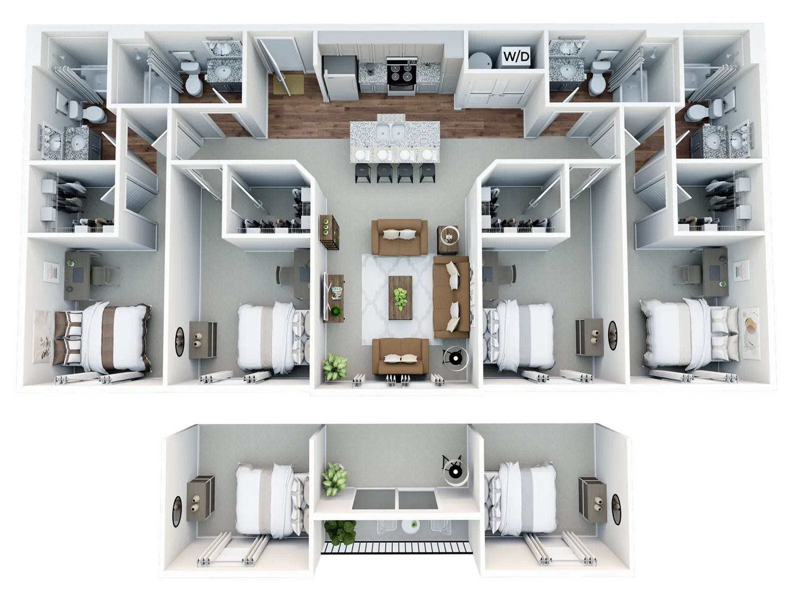 StateHouse Varsity 4.1B Furnished