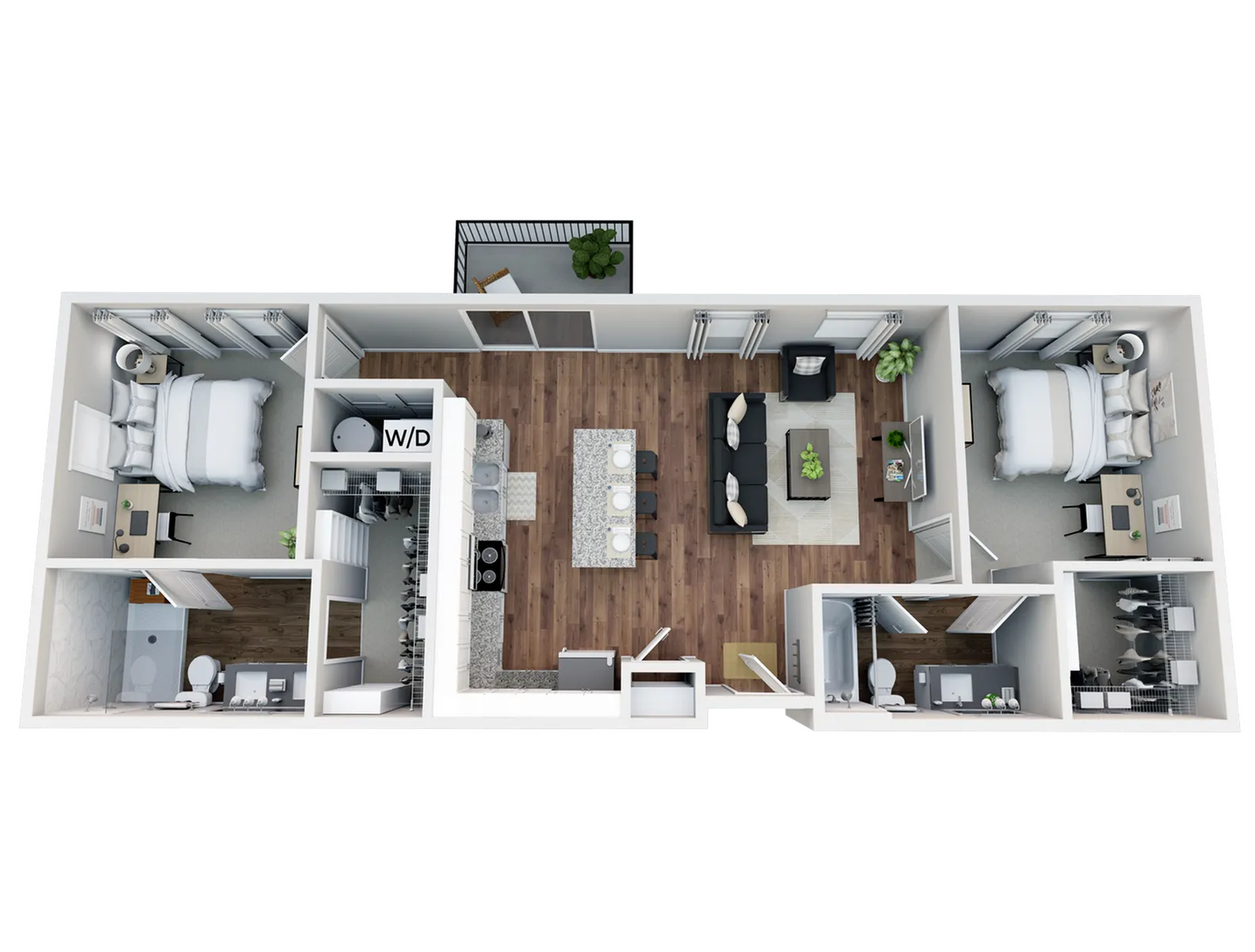 StateHouse Highline on 9th Magriette II 3D Furnished