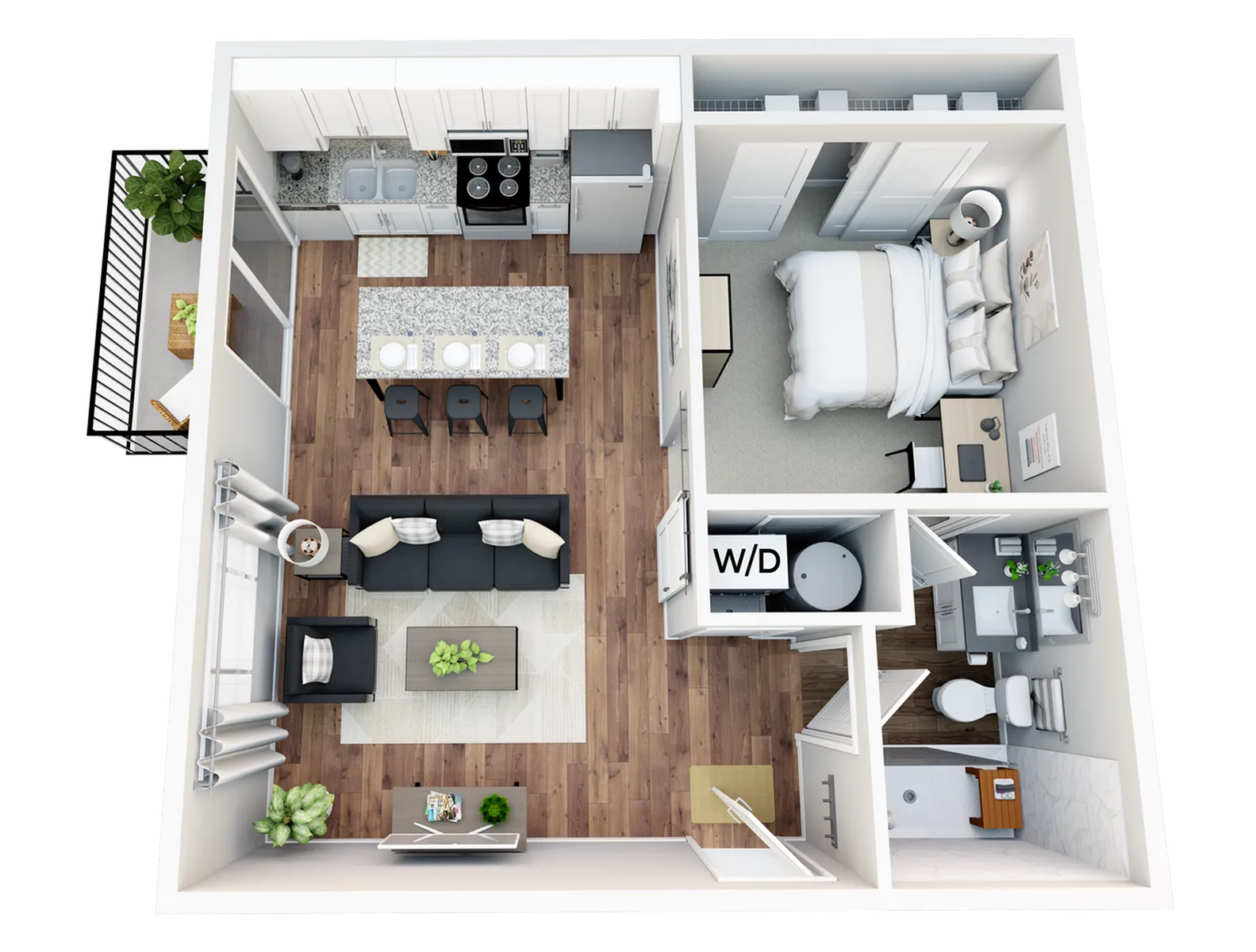 StateHouse Highline on 9th Picasso 3D Furnished
