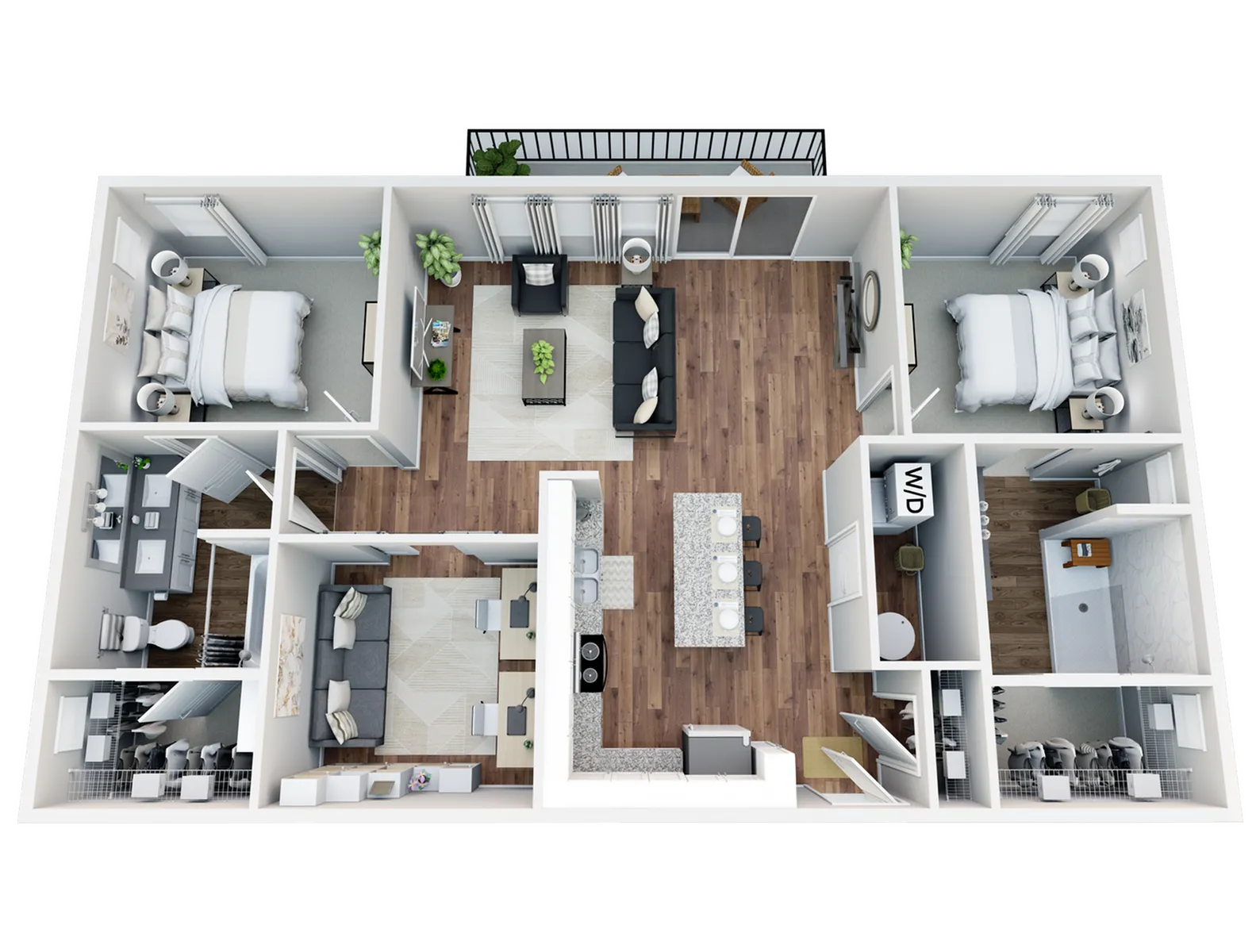 StateHouse Highline on 9th Pollock 3D Furnished